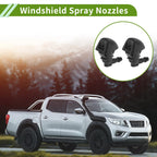 Windshield Washer Nozzle Set with Hose Connector for Honda 