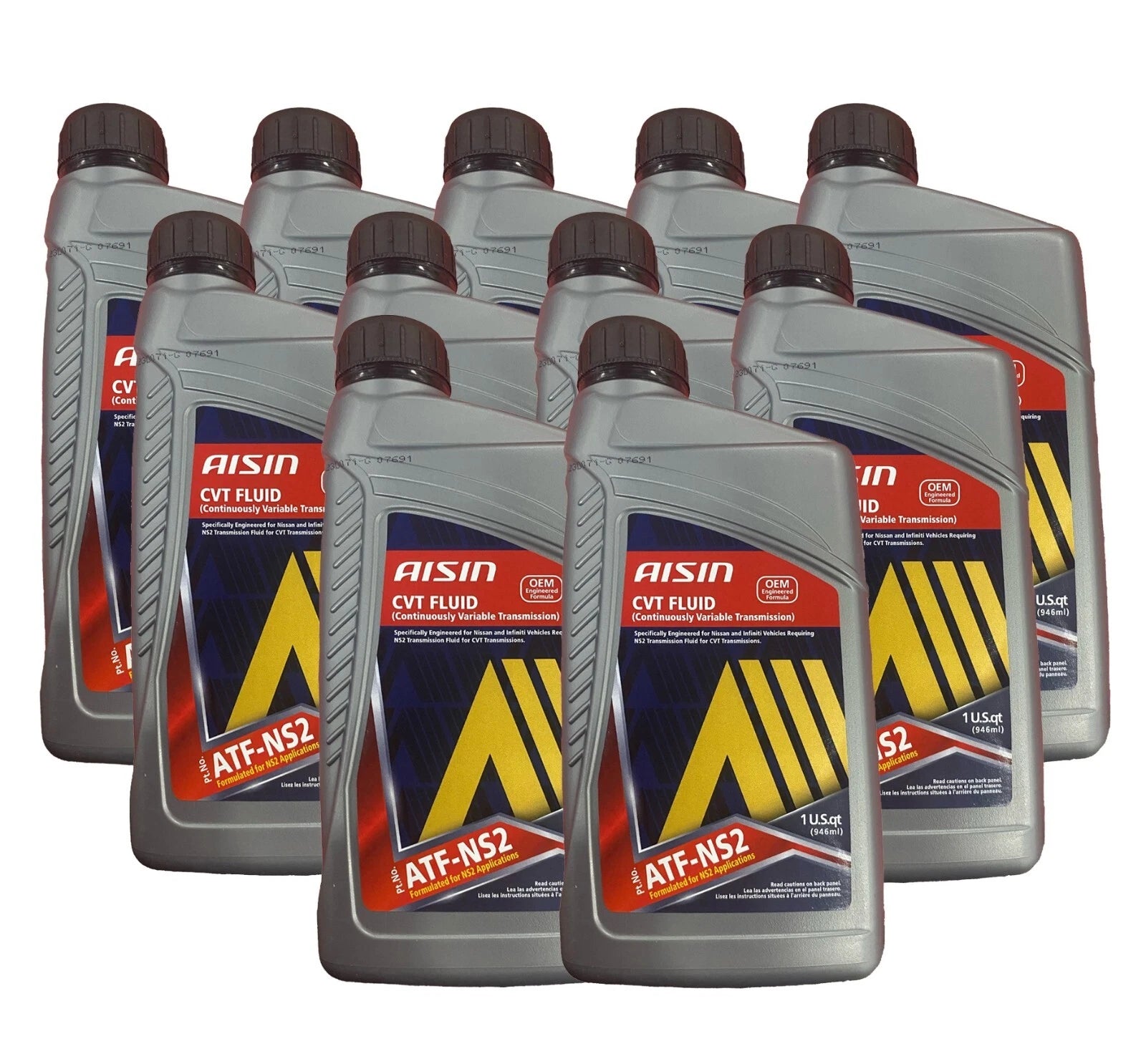 Set of 11 Quarts Aisin Auto Trans Fluid for Nissan Chevrolet Dodge Jeep Saturn