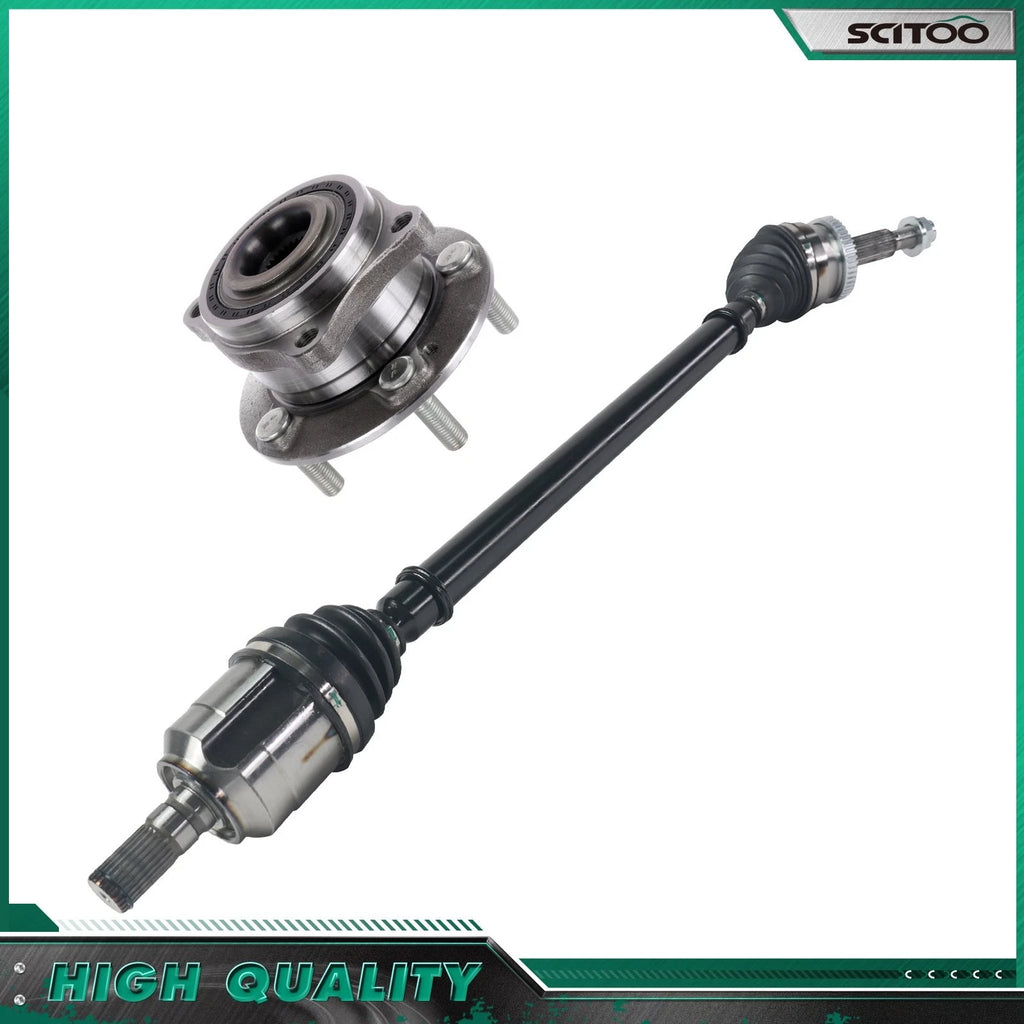 Front Right CV Axle Shaft + Wheel Hub Bearing for Kia Optima (2016–2020)