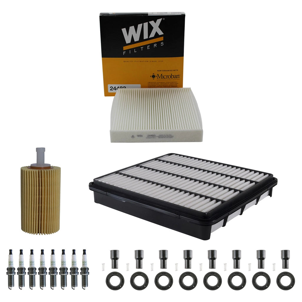 Tune Up Kit with NGK 8 Spark Plugs & Boots for Land Cruiser LX570 Tundra (2007–2021)