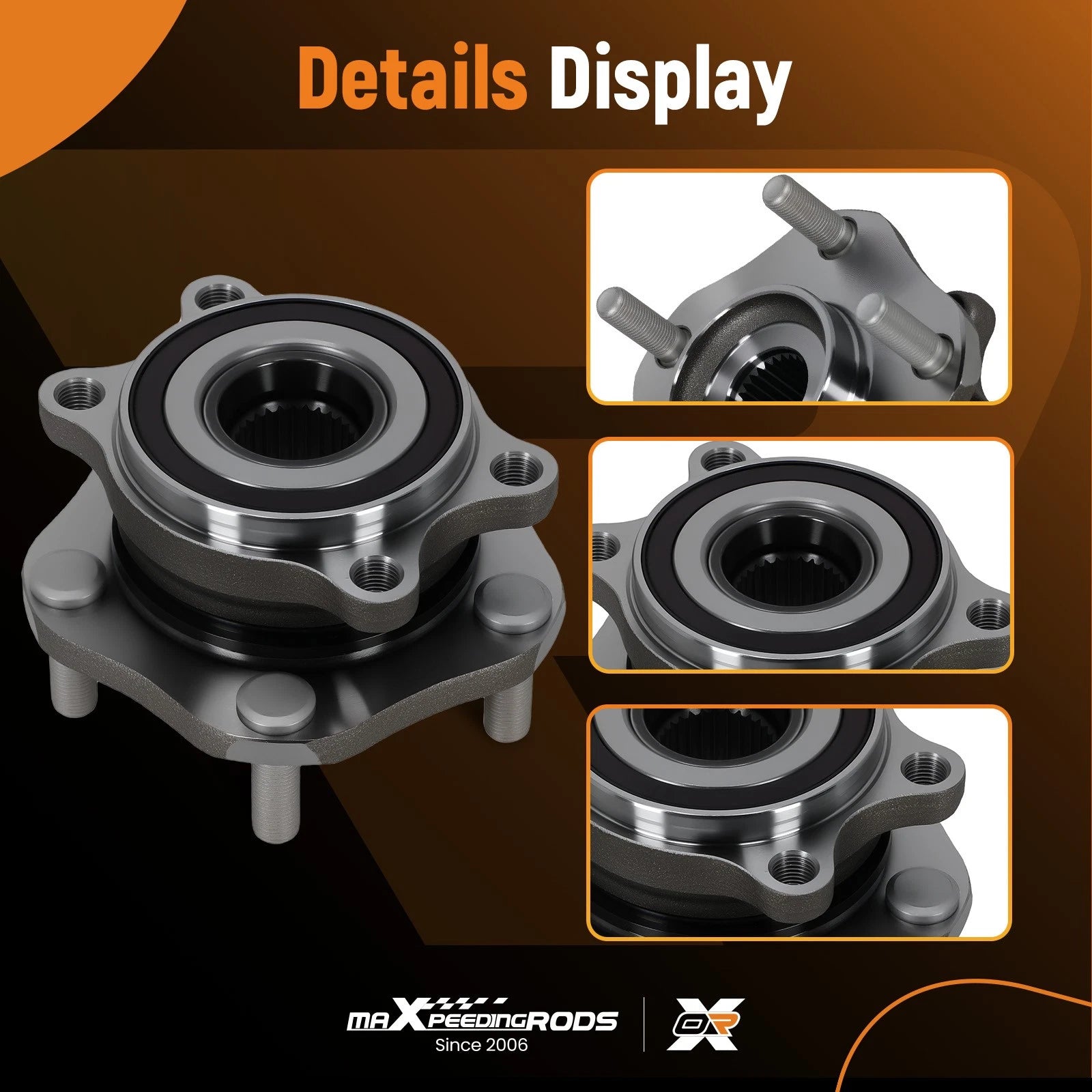 Front Wheel Hub Unit for Nissan Rogue/Qashqai (2014–2023) BR930992, ABS