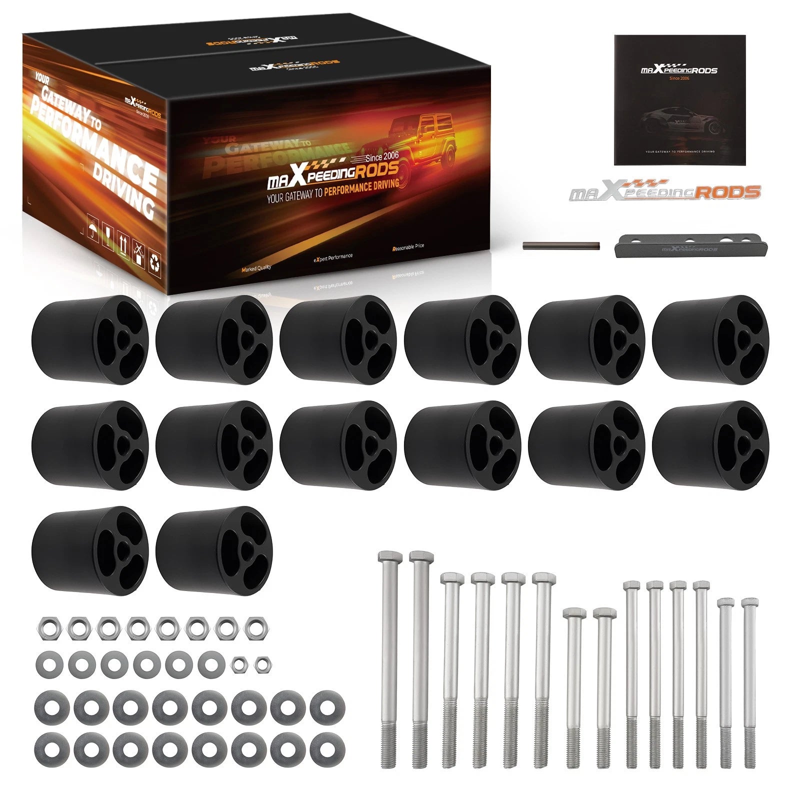 3" Body Lift Kit for Ford F150 F250 F350 (1987–1991)