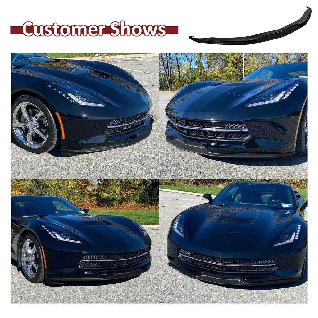 Front Lip Spoiler Splitter for Chevrolet Corvette C7 (2014–2019)