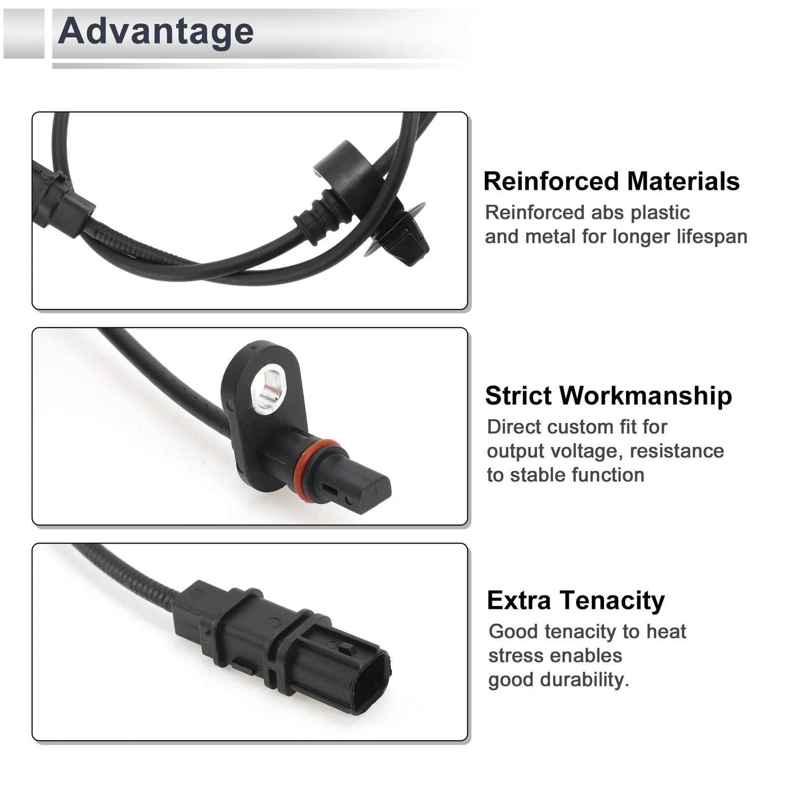 ABS Wheel Speed Sensor No. 57475SNEA01 for Honda Civic (2006–2011) Rear Left