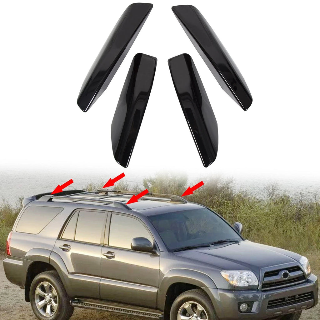 Set of 4 Roof Rail Rack End Cover Caps for Toyota 4Runner (2003–2009)