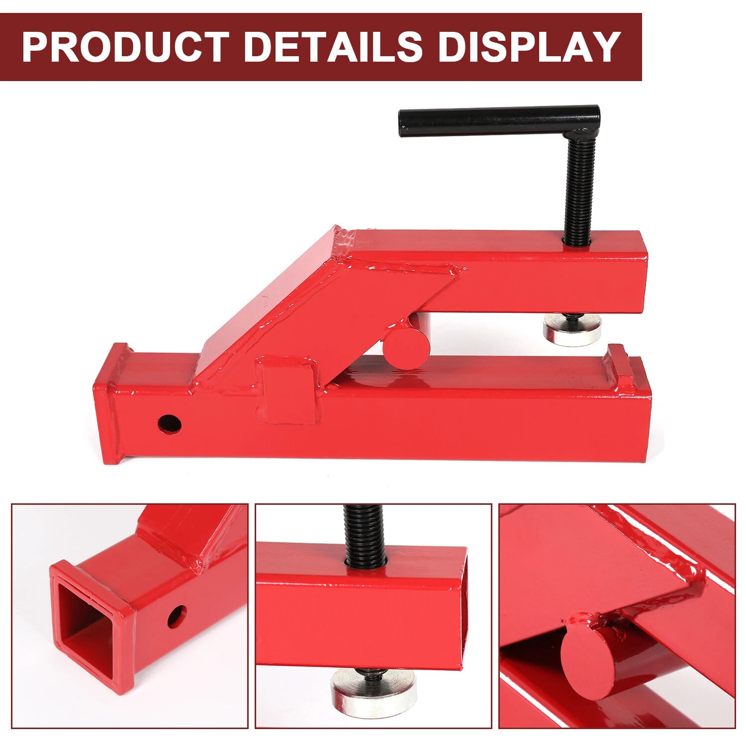 Clamp On Trailer Hitch 2" Ball Mount for Deere Bobcat Tractor