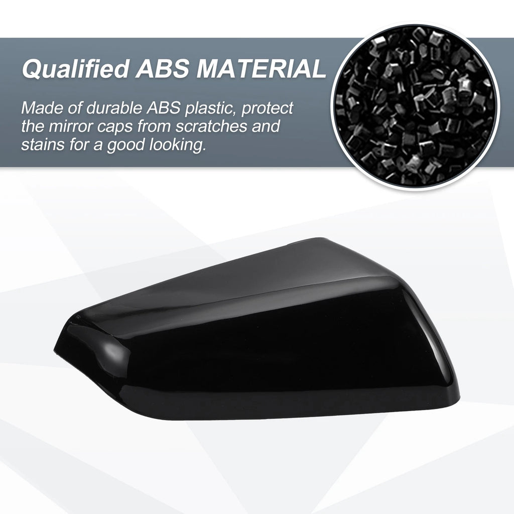 Right Side Mirror Cover Cap Gloss Black for Chevy Equinox GMC Terrain (2010–2017)