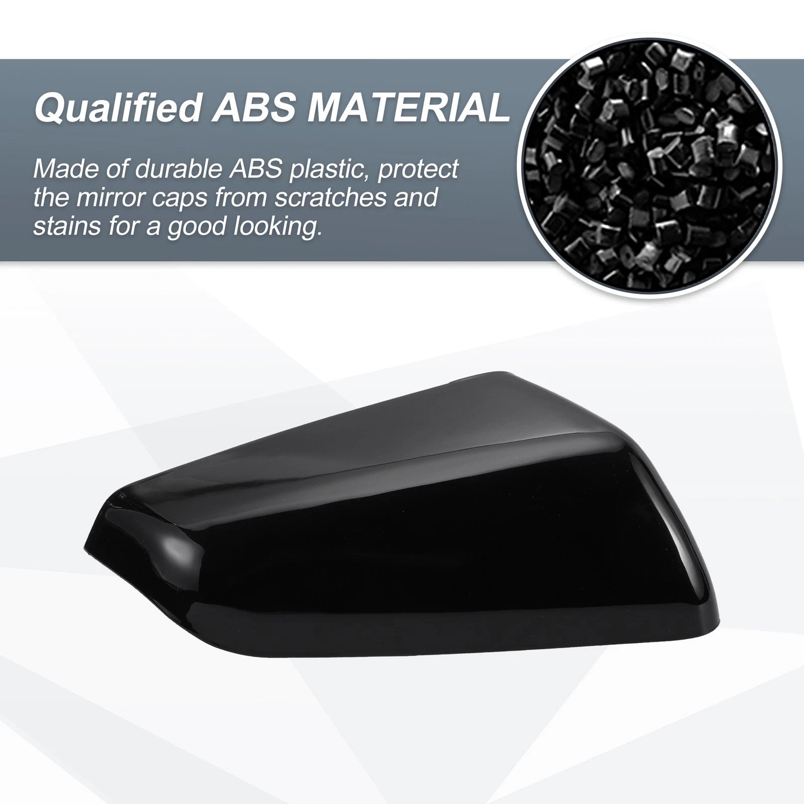 Right Side Mirror Cover Cap Gloss Black for Chevy Equinox GMC Terrain (2010–2017)