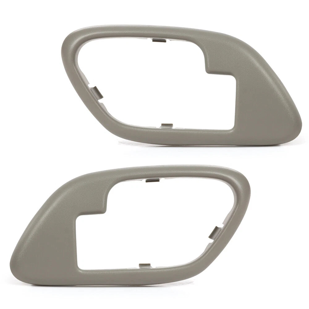 Set of 2 Inner Door Handle Bezels for Chevy GMC Truck (95–99) Gray
