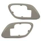 Set of 2 Inner Door Handle Bezels for Chevy GMC Truck (95–99) Gray