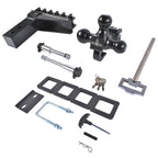 Adjustable Trailer Hitch for 2.5'' Receiver (6'' Drop, 18500 LBS GTW)