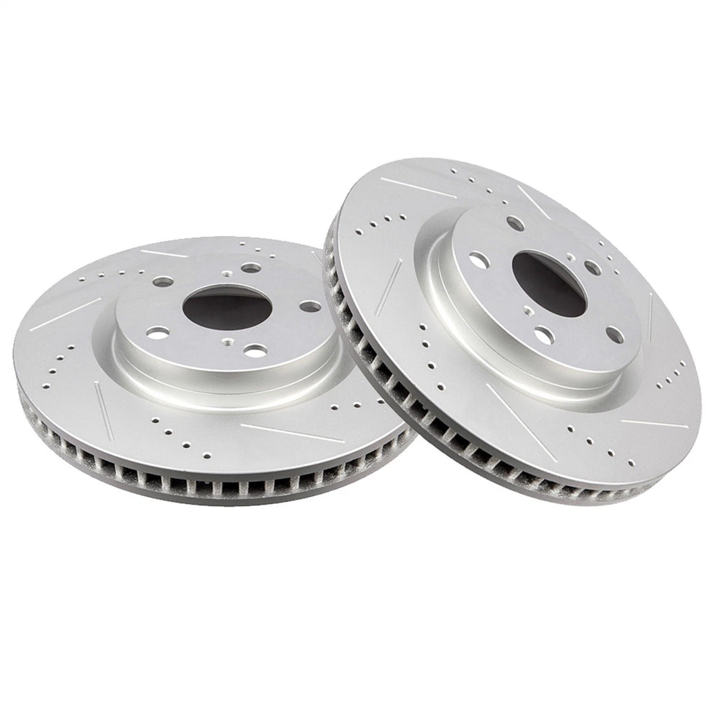 Drilled & Slotted Brake Rotors for Toyota RAV4 Avalon Camry Lexus ES350