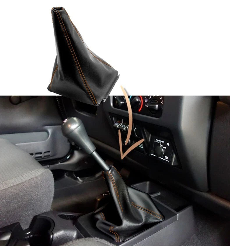 Manual Shift Boot for Jeep Wrangler (2003–2006) - Orange Stitch