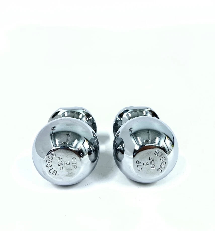 Set of 2 Chrome Hitch Balls for Reese Hitches 33849 (Class II, 2 inch, GTW 3500lbs)
