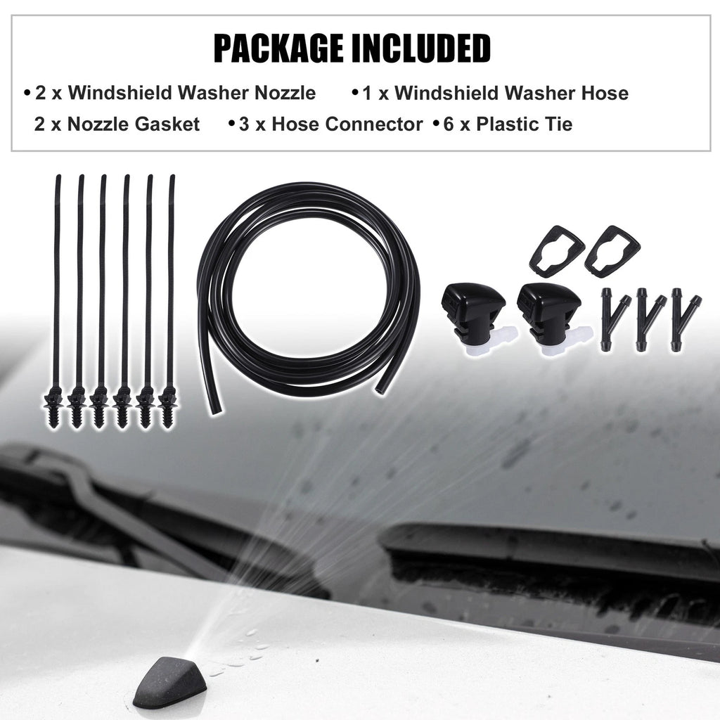 Set of 2 Windshield Washer Nozzles No. 5182367AA for Dodge Durango (2011–2023)