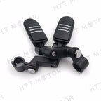 1" Flame Foot Peg Clamps for Yamaha Roadstar, Kawasaki Vulcan