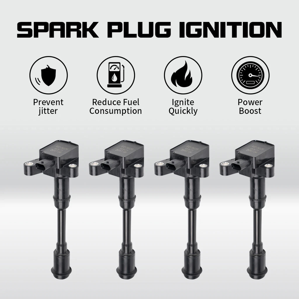Set of 4 Ignition Coils UF674 for Ford Fiesta Focus Escape Transit Fusion (L4 1.6L)