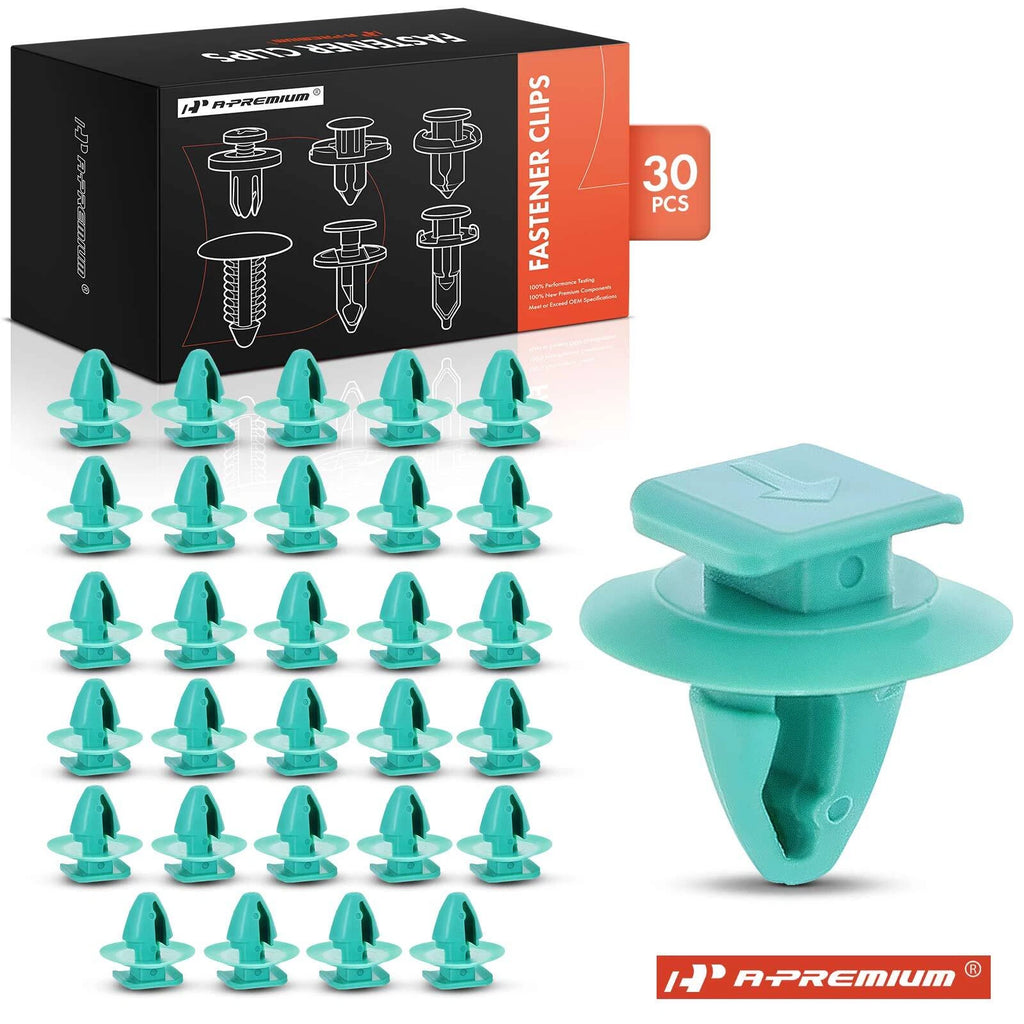 30Pcs 8mm Nylon Wheel Arch Flare Retainer Clips for Jeep Fiat 