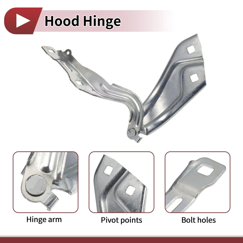 Hood Hinge for Ford Escort (2019) Left Side Engine Cover 1 pcs