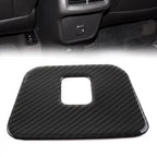 Carbon Fiber Rear Armrest USB Panel Cover Trim for Chevrolet Equinox (2018–2021)