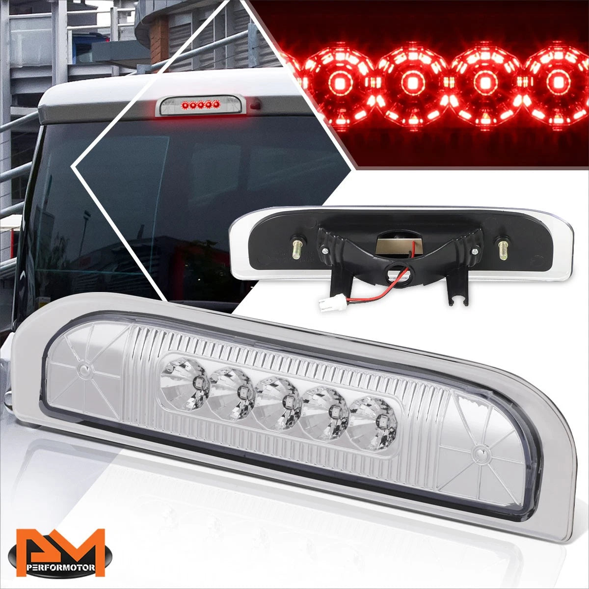 Full LED High Mount Third Tail Brake Light for Nissan Cube (2009–2014)
