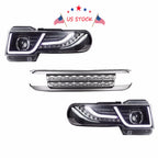 LED Halo Projector Headlights for Toyota FJ Cruiser (2007–2014)