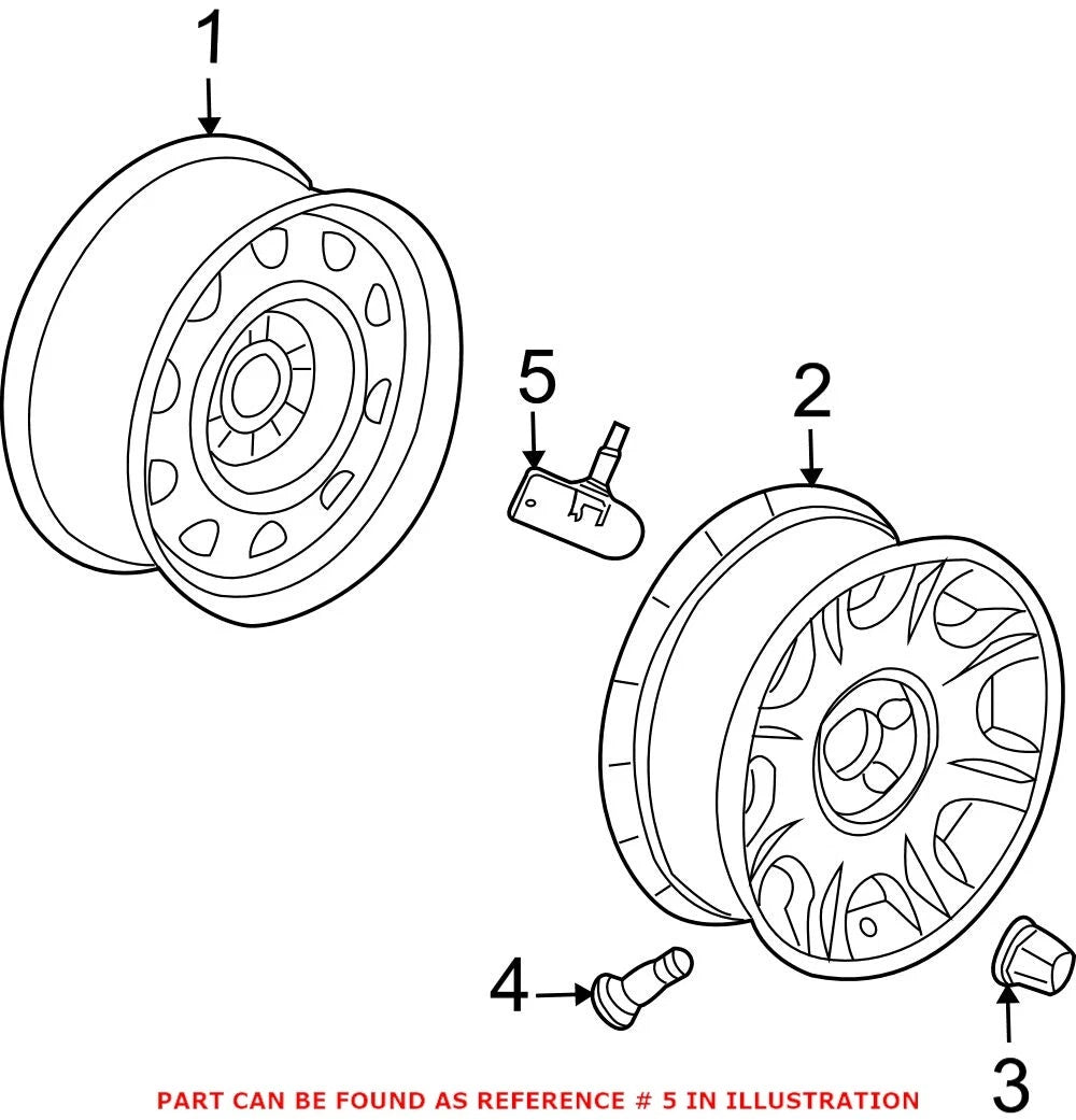 Tire Pressure Monitoring Sensor for Chrysler Dodge Jeep (OEM)