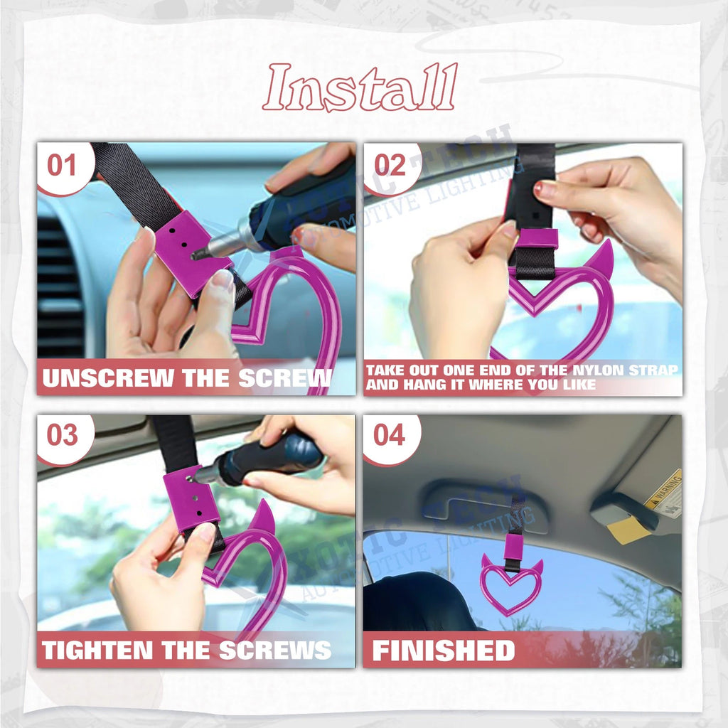 Devil Bumper Warning Hand Strap for Car Hang Ring Handle (2010-2020)