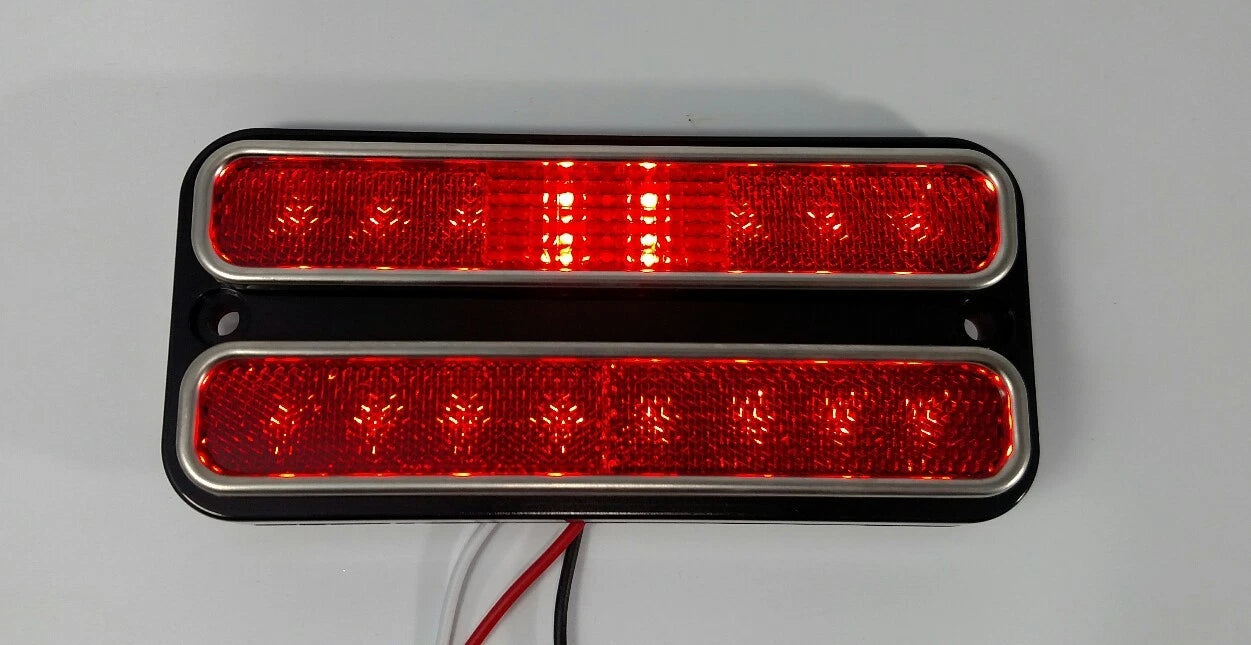 Red LED Side Marker Lights Pair for 1968-1972 Chevy Truck (1969–1971)