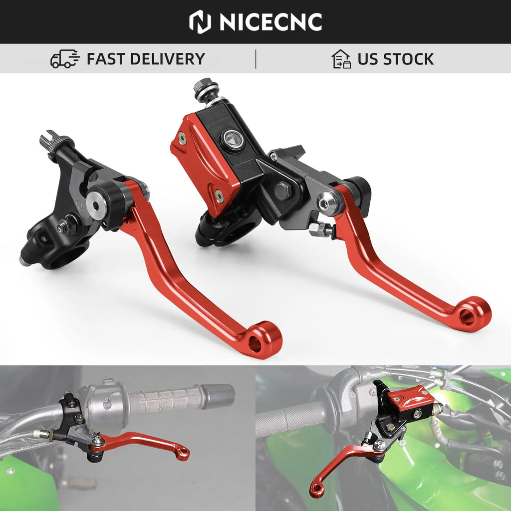 7/8" Hydraulic Brake & Cable Clutch Levers for Honda CR125R CR250R CRF250 CRF450