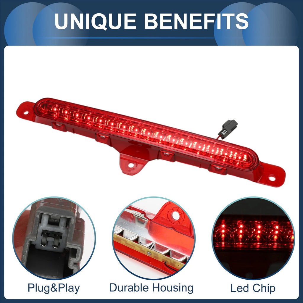 LED Third Brake Light for Ford Mustang (2010–2014) Red Housing