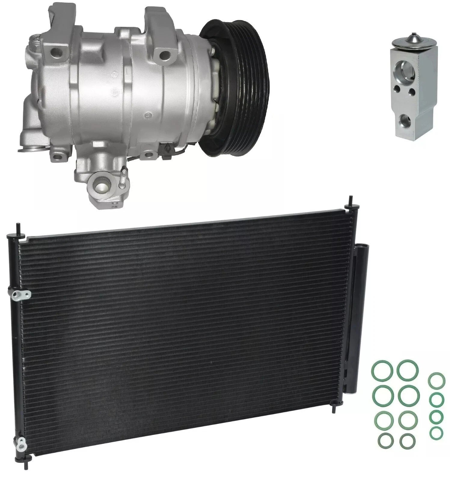 A/C Compressor Kit With Condenser for Acura MDX 3.7L (2008–2013)