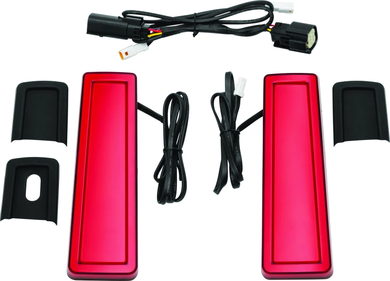 Kuryakyn Tracer Filler Panel Lights Red LED for Harley Touring (2014–2023)