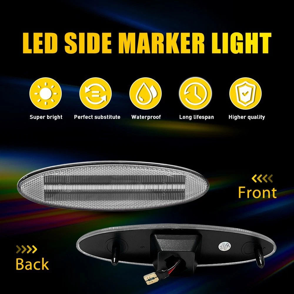 Full LED Side Marker Lights for Chevy Corvette C5 (1997–2004)
