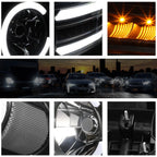 LED DRL Headlight for FJ Cruiser (2007–2014) w/ Chasing Turn Signal Lamp
