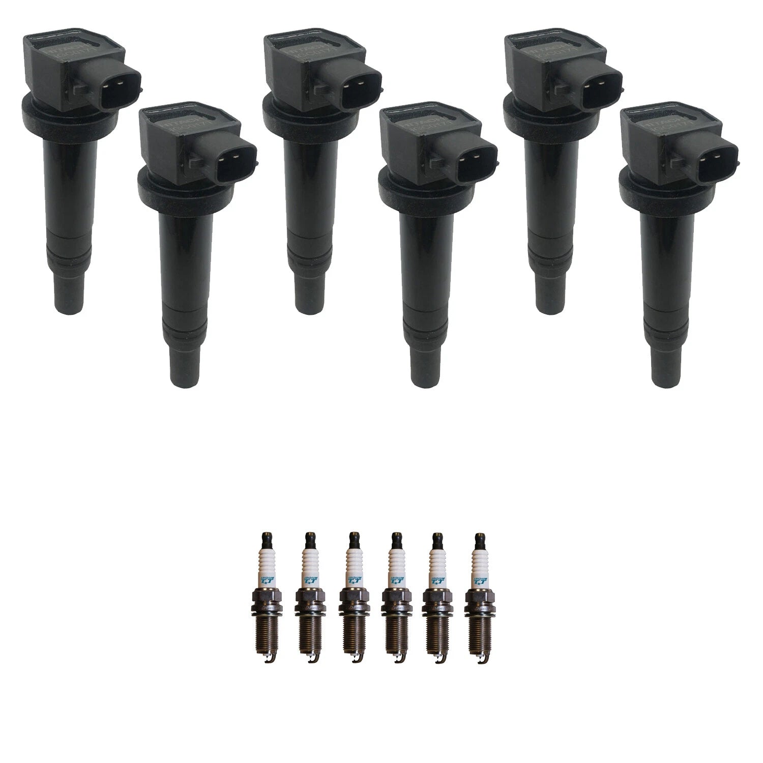 Set of 6 Ignition Coils & Denso Iridium Spark Plugs for Optima (2000–2006)