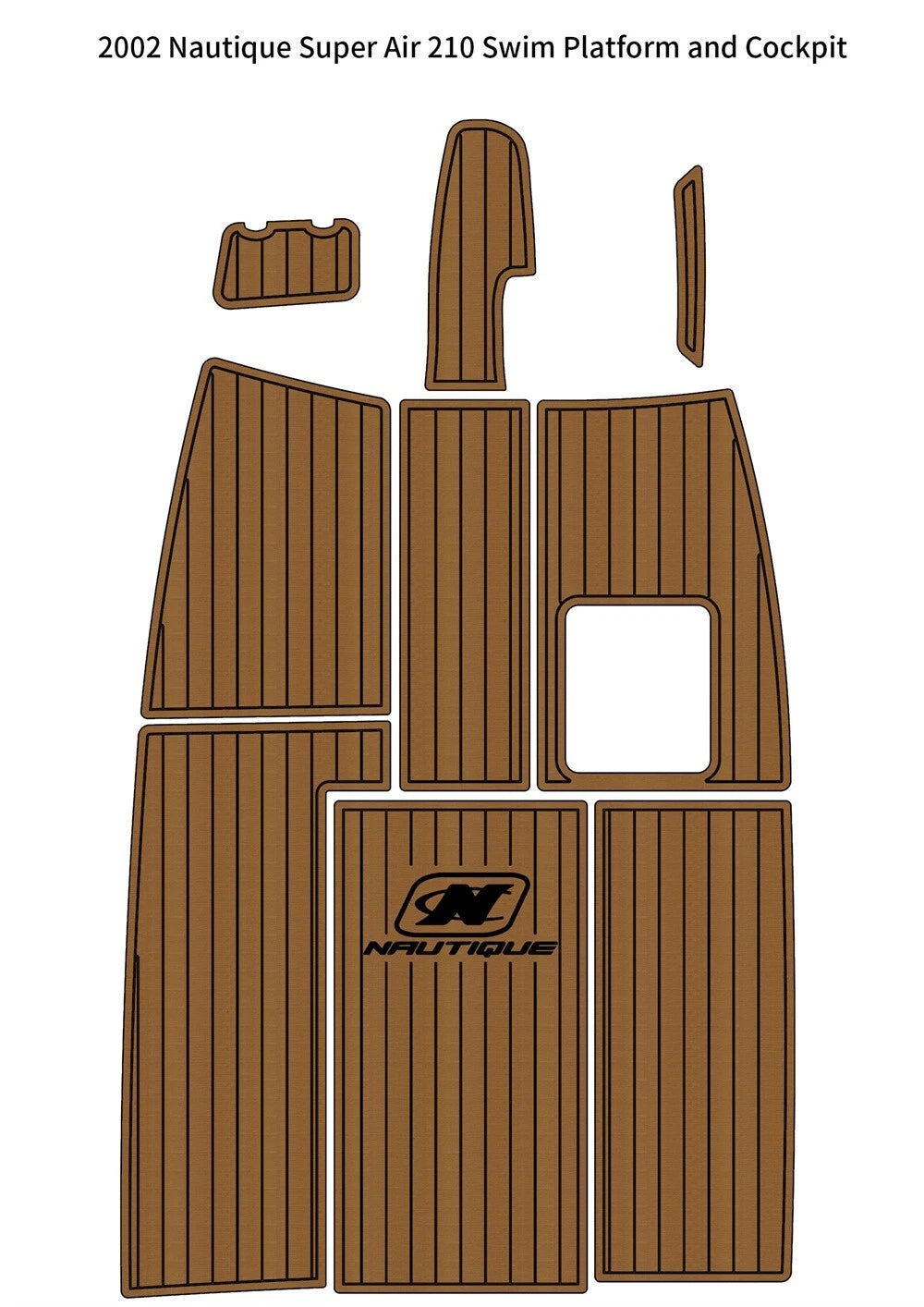 EVA Foam Cockpit Pad for Nautique Super Air 210 (2002)
