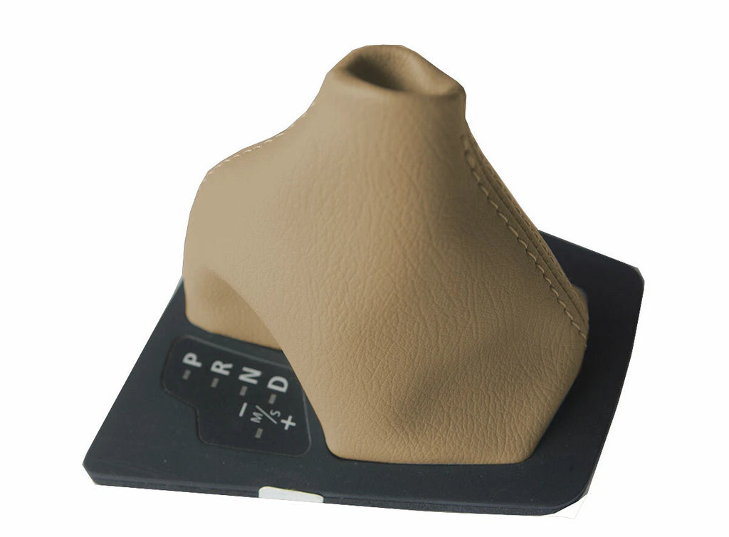 Leather Automatic Shift Boot Cover for BMW E60 (2004–2007) Beige