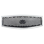 Front Upper Grille for Infiniti Q70 Q70L (2015–2019) Chrome with Camera Hole