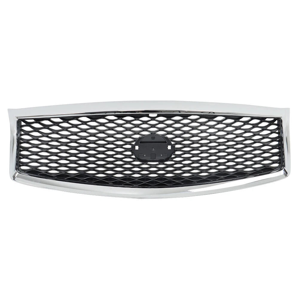 Front Upper Grille for Infiniti Q70 Q70L (2015–2019) Chrome with Camera Hole
