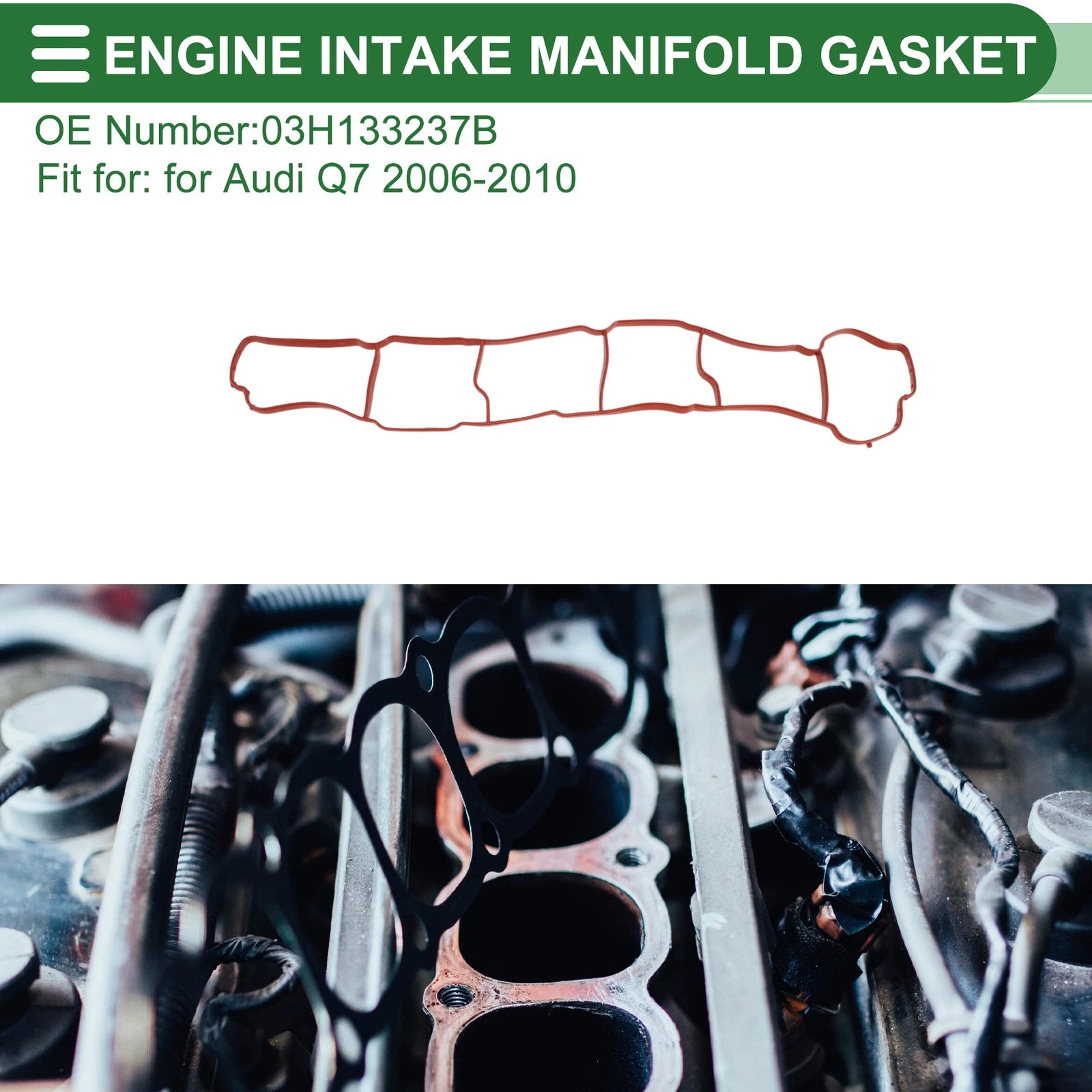 Engine Intake Manifold Gasket for Audi Q7 (2006–2010) No. 03H133237B