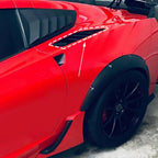 Rear Quarter Panel Scoops for Chevrolet Corvette (2014-2019) Carbon Flash