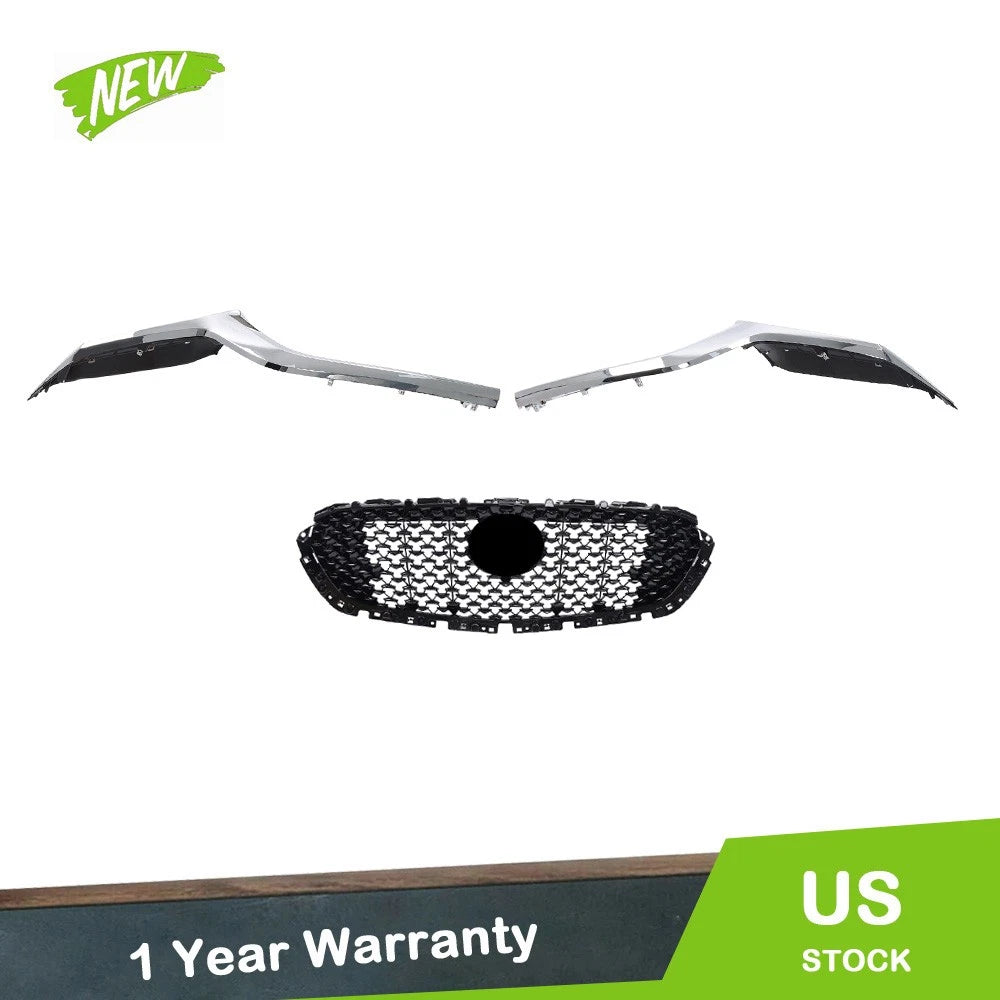 Front Center Grille & LH/RH Trim for Mazda CX-30 (2020–2023)