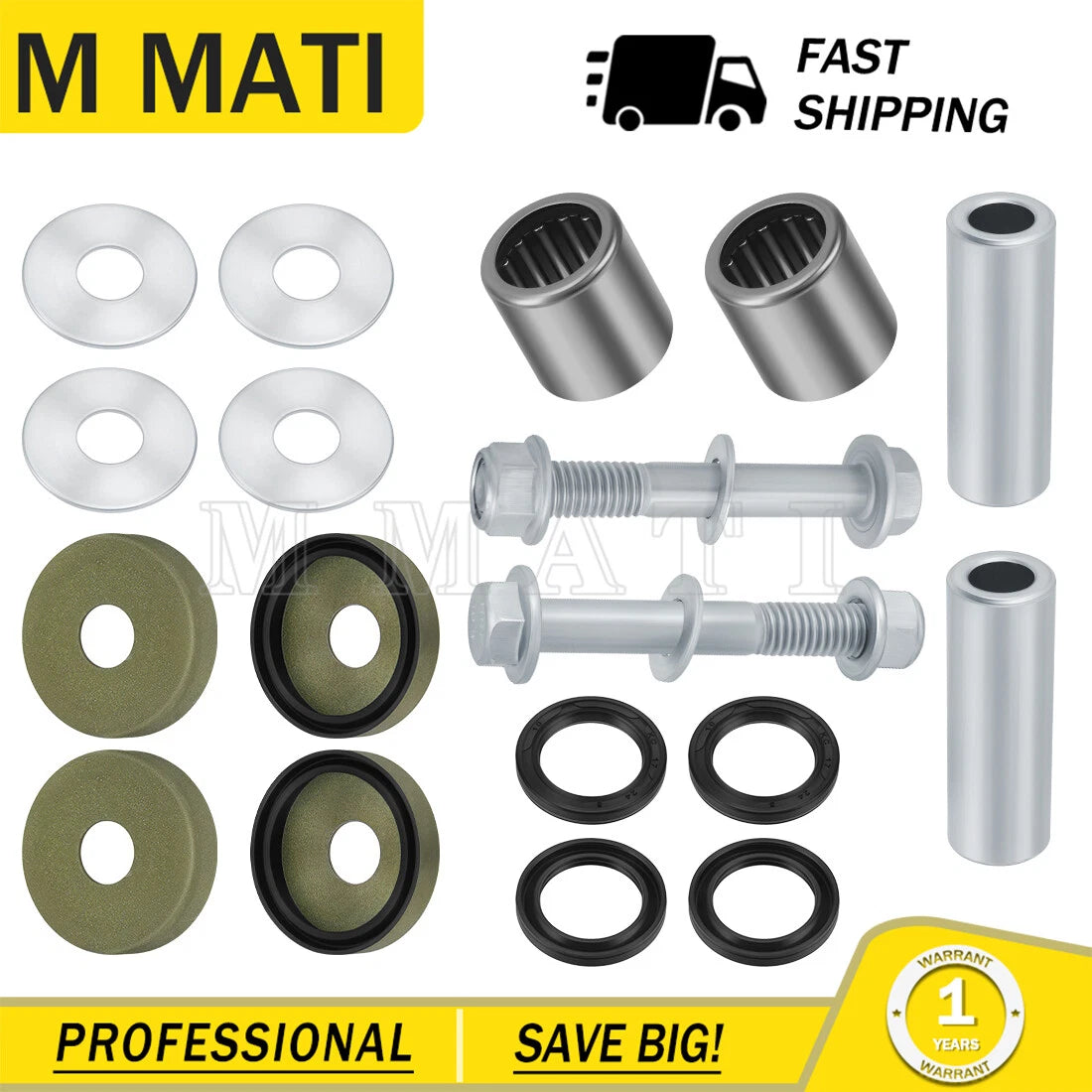 Lower Front A Arm Bushing Bolts for Suzuki LTZ400, Kawasaki KFX400, Arctic Cat 400