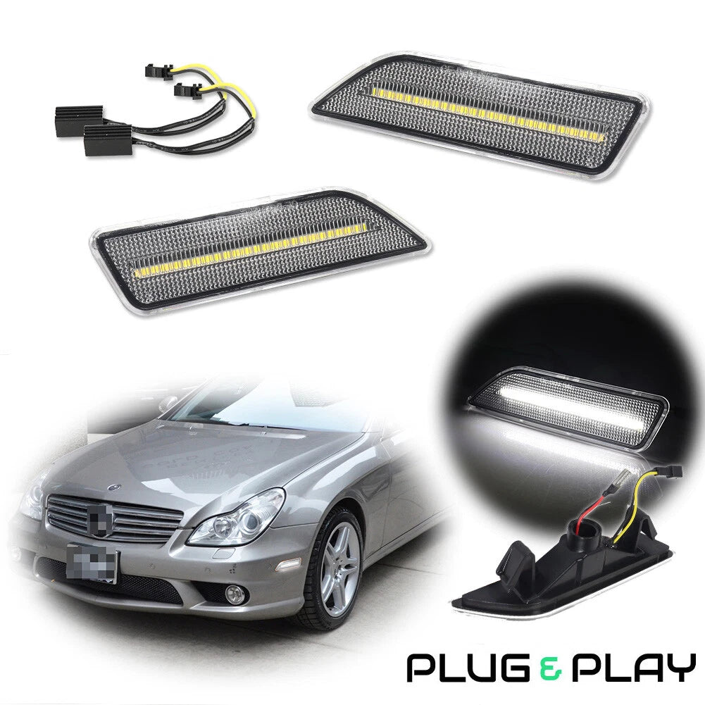 LED Side Marker Lights Kit for Mercedes-Benz CLS550 CLS63 AMG (2006–2011)