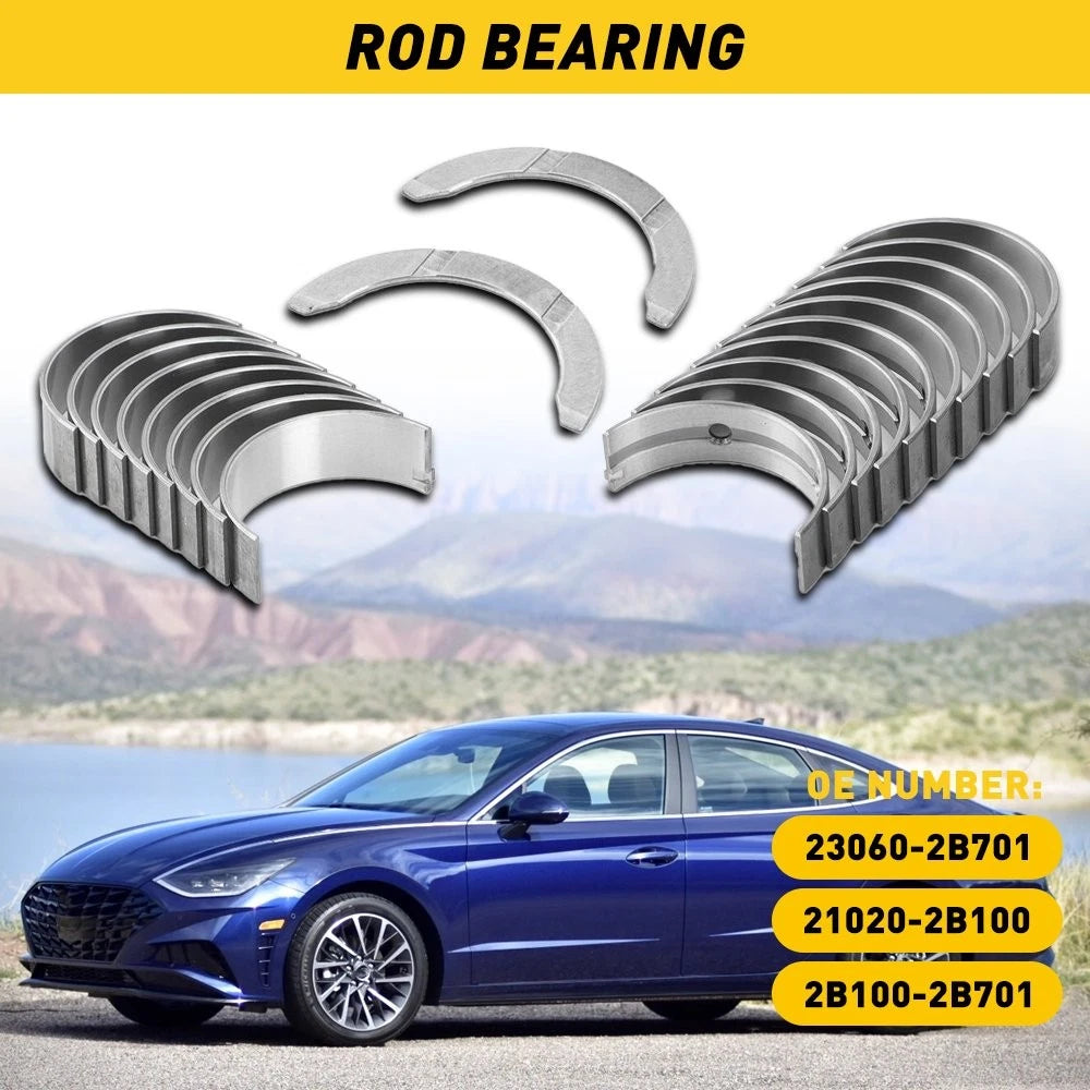 Connecting Bearings Rod & Main Set for Hyundai Kia 1.6L Turbo (2013–2020)