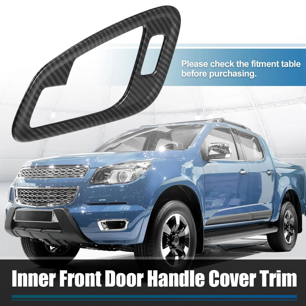 2pcs Black Inner Front Door Handle Patch Cover for Chevrolet Colorado (2015–2022)