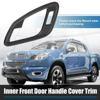 2pcs Black Inner Front Door Handle Patch Cover for Chevrolet Colorado (2015–2022)