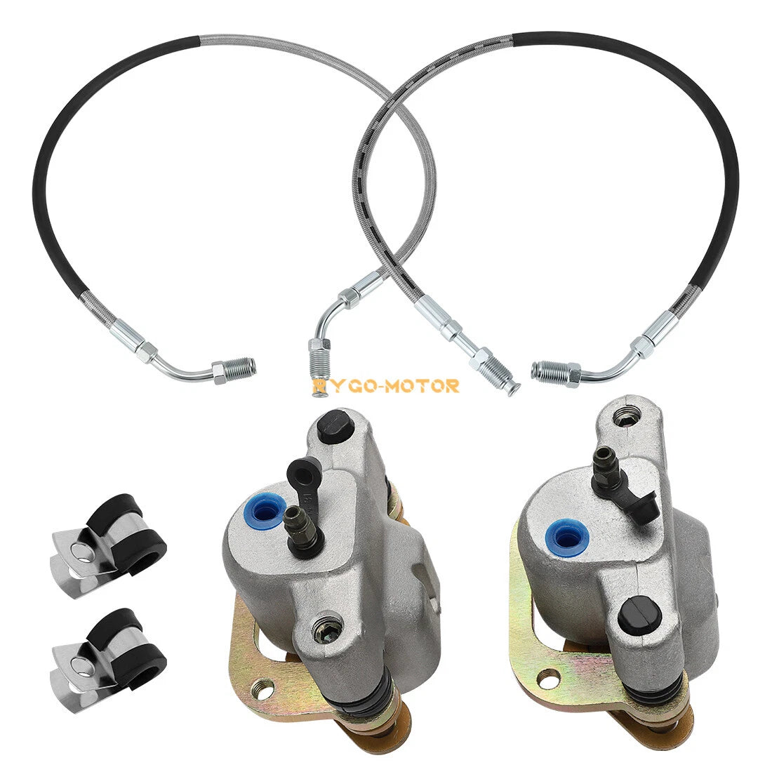 Front Brake Calipers & Hose Lines for Polaris Xpress 300 400 Xplorer 1996–1999