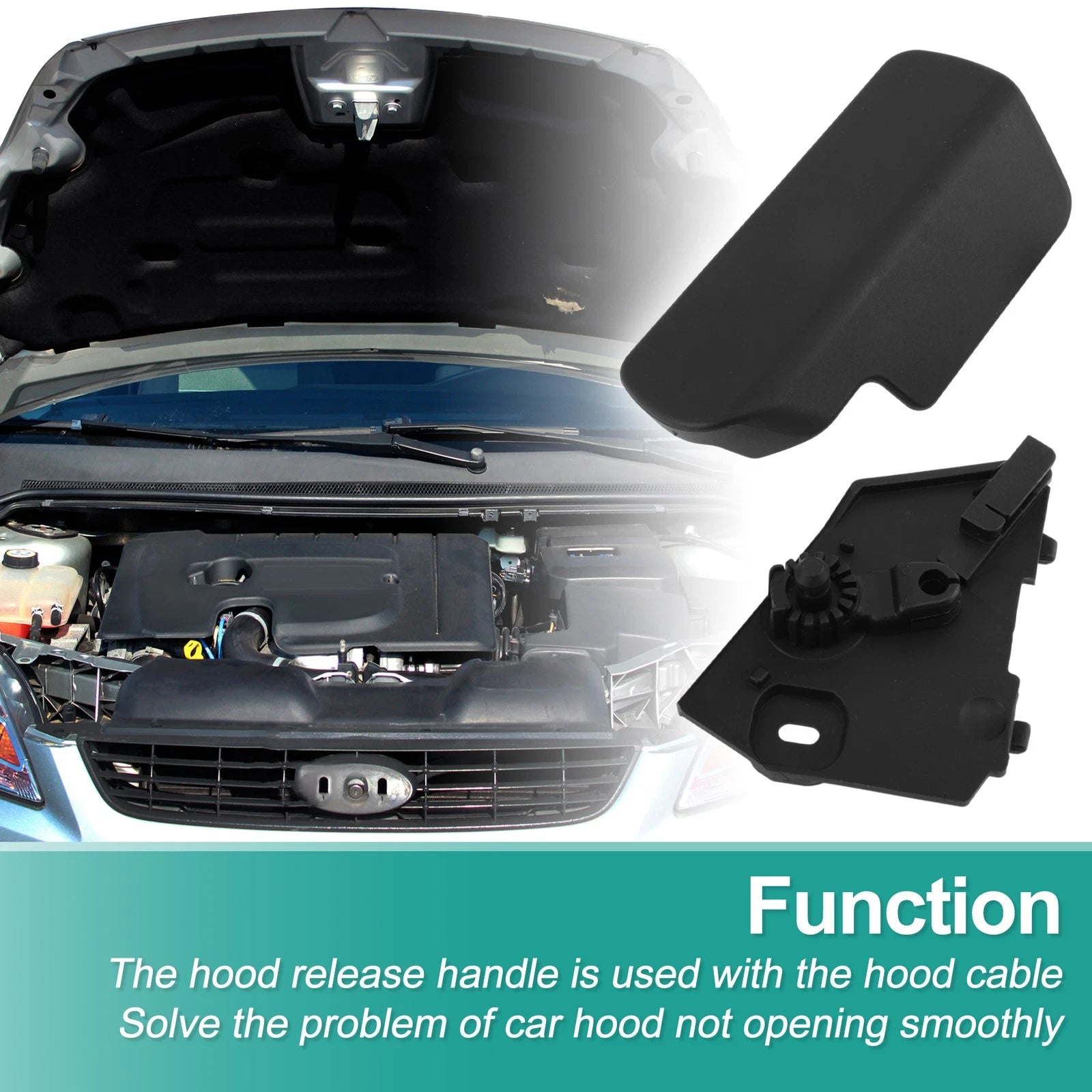 Hood Latch Release Handle for Audi Q7 (2007–2015) No. 7L0823633/7L0823633H